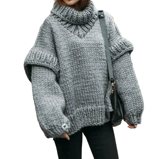 Dames Turtleneck Trui Oversized 0