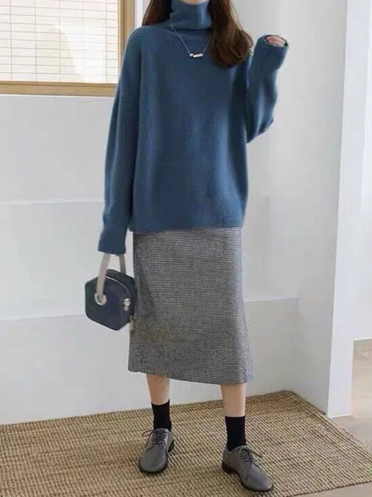 Dames Turtleneck Trui Wolmix 2