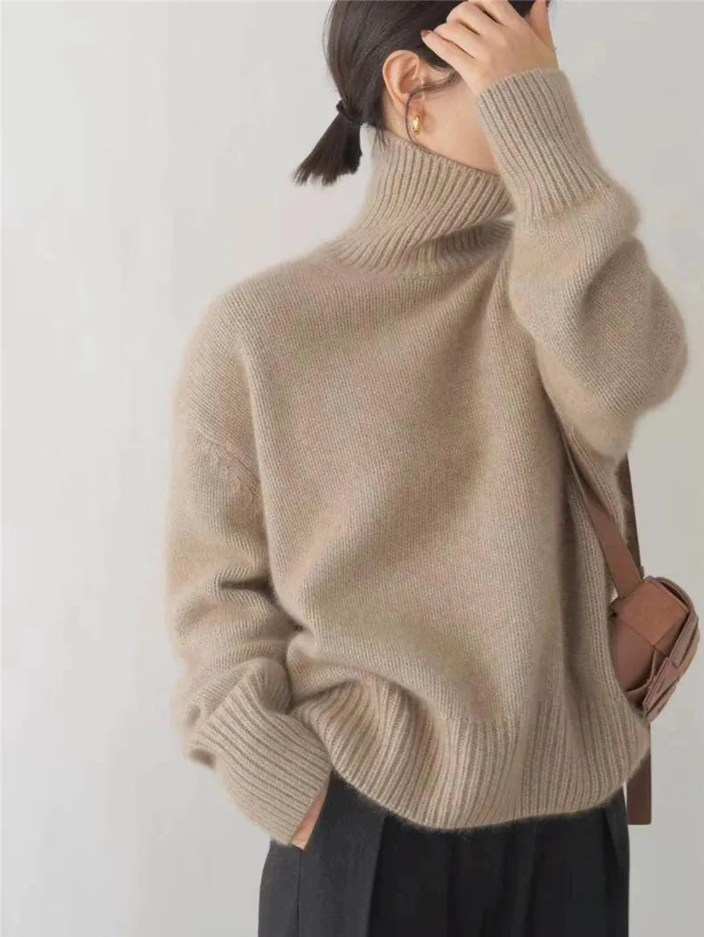 Dames Turtleneck Trui met Hoge Krage 4