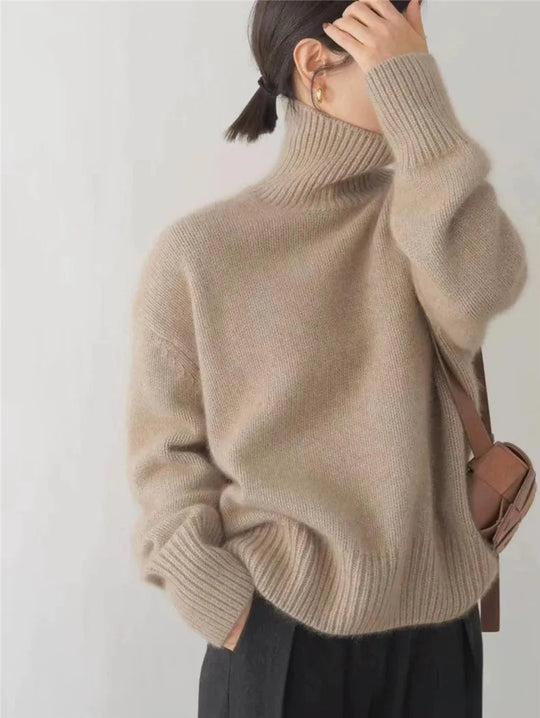 Dames Turtleneck Trui met Hoge Krage 4