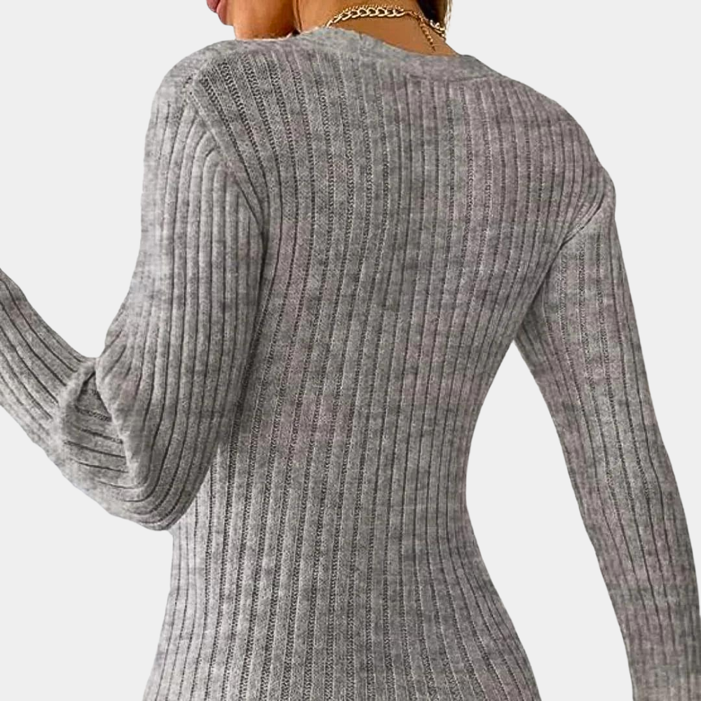 Dames V-hals Trui Met Criss-Cross Details Casual Chic 2