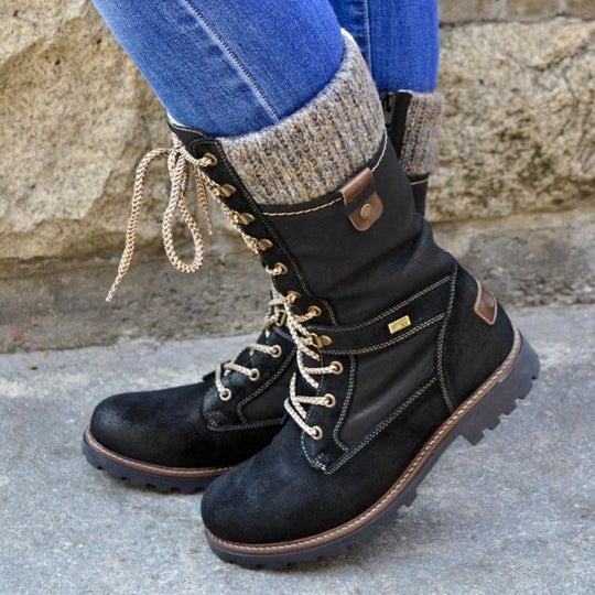 Dames Winterlaarzen Hoge Stijlvolle Look 4