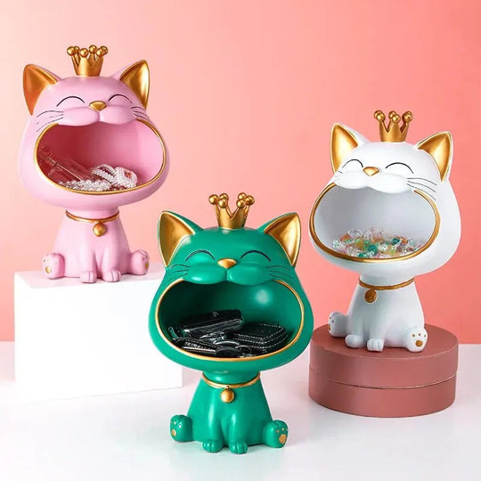 Decoratief Beeldje Vrolijke Kat 5