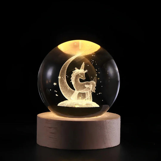 Decoratieve Kristallen Bol 3D Gegraveerd voor Unieke Verlichting 9