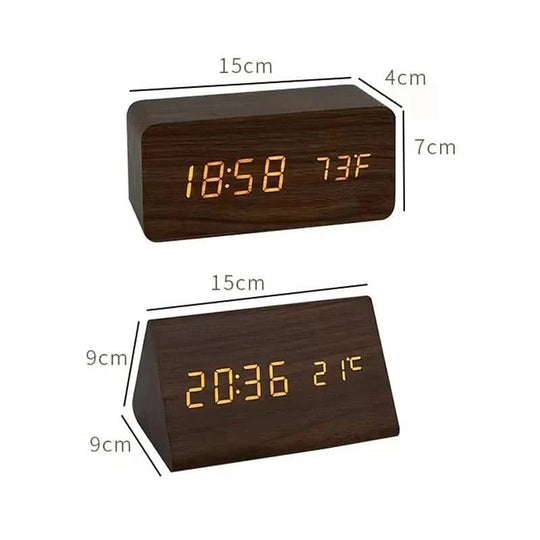 Digitale Wekker met LED-display en Retro Design 7