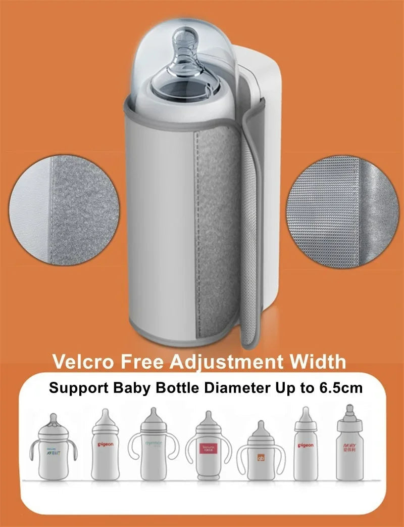 Draagbare Babyflessenwarmer met Temperatuurregeling en Digitaal Display 5