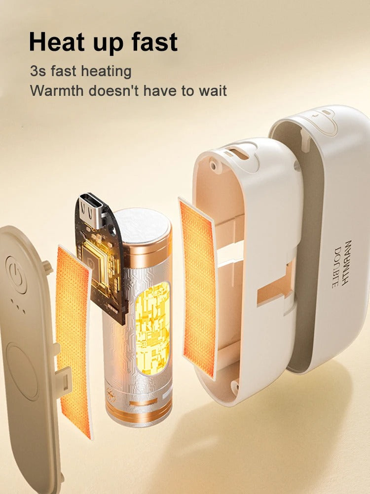 Draagbare Elektrische Handwarmer 2-in-1 Compact voor Koude Dagen 1
