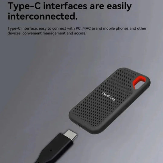 Draagbare Externe SSD 1TB Schokbestendig Compact Ontwerp 2