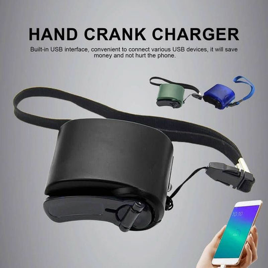 Draagbare Handzwengel Noodoplader met USB en LED 2