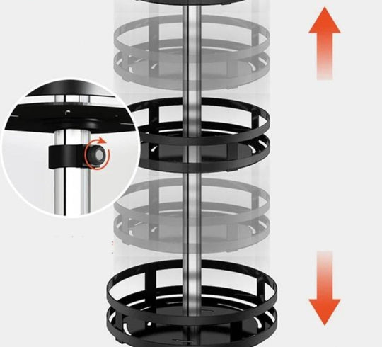 Draaibaar Opbergrek TwistRack 360° 5