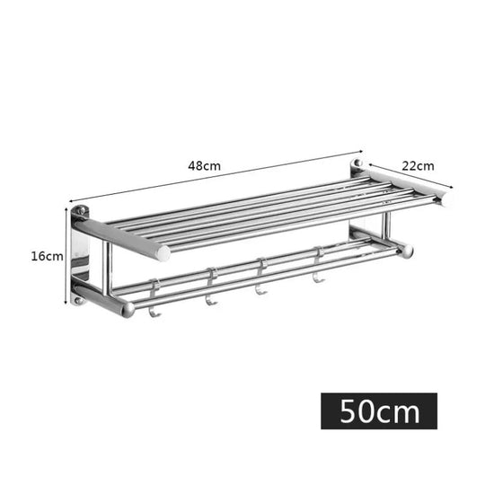 Dubbel Handdoekenrek Badkamer Modern Met Extra Haken 6