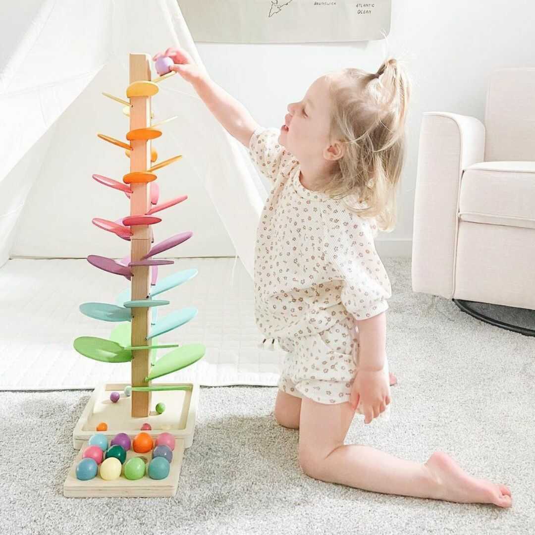 Educatief Speelgoed voor Kinderen - Montessori Knikkerboom 1