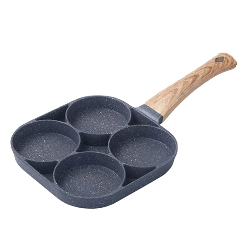 Eierpan voor 4 Porties met Antiaanbaklaag en Ergonomisch Handvat 6
