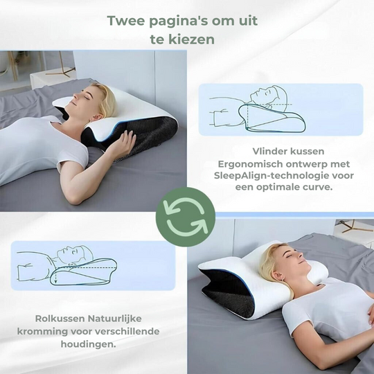 Ergonomisch Nekkussen Contourvorm voor Comfortabel Slapen 5