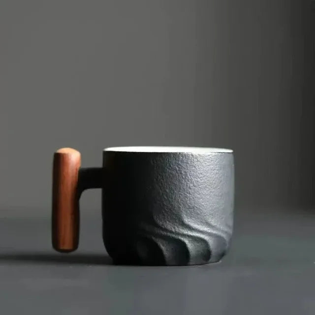 Espresso Mok Compact Ontwerp met Houten Handvat 3