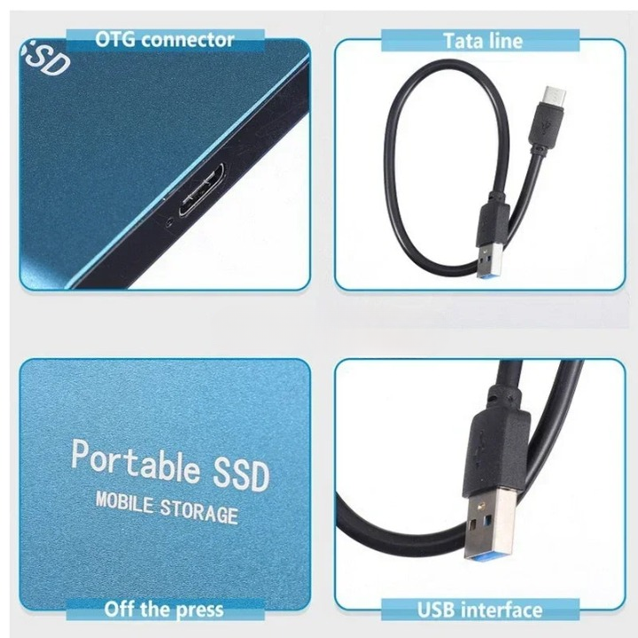Externe SSD Draagbaar Compact 256GB tot 2TB 5