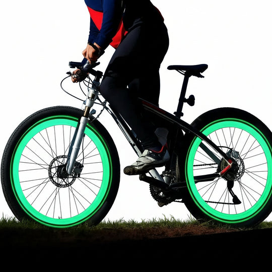 Fietsventielverlichting LED voor Nachtelijke Rit 0