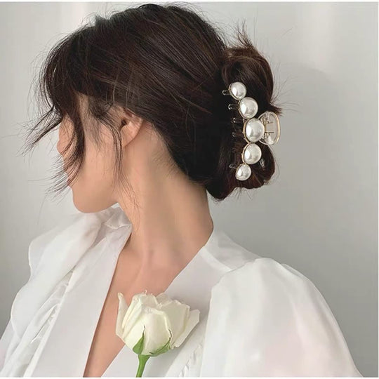 Haarclips voor Dames met Parels - 4 Stuks 5