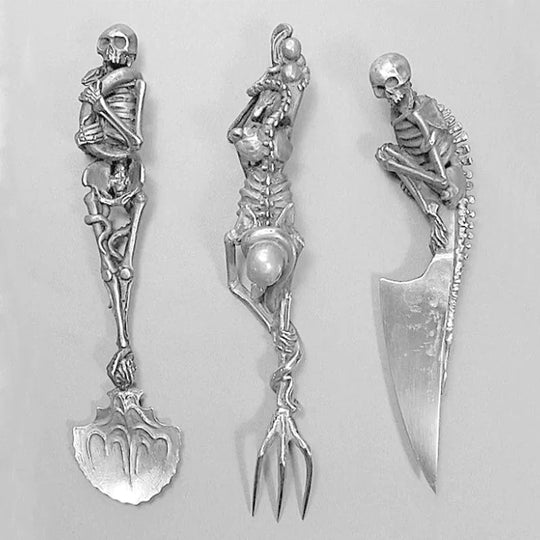 Halloween Bestekset Skelet voor Feestdagen 6