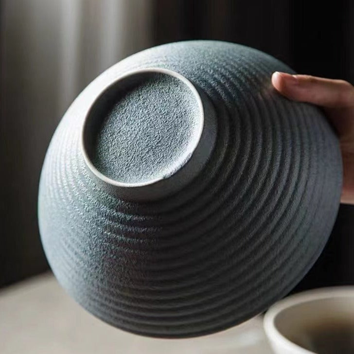 Handgemaakte Keramische Ramenkom 20 cm Uniek Design 4