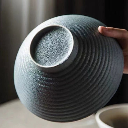 Handgemaakte Keramische Ramenkom 20 cm Uniek Design 4