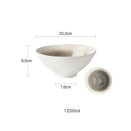 Handgemaakte Keramische Ramenkom 20 cm Uniek Design 7