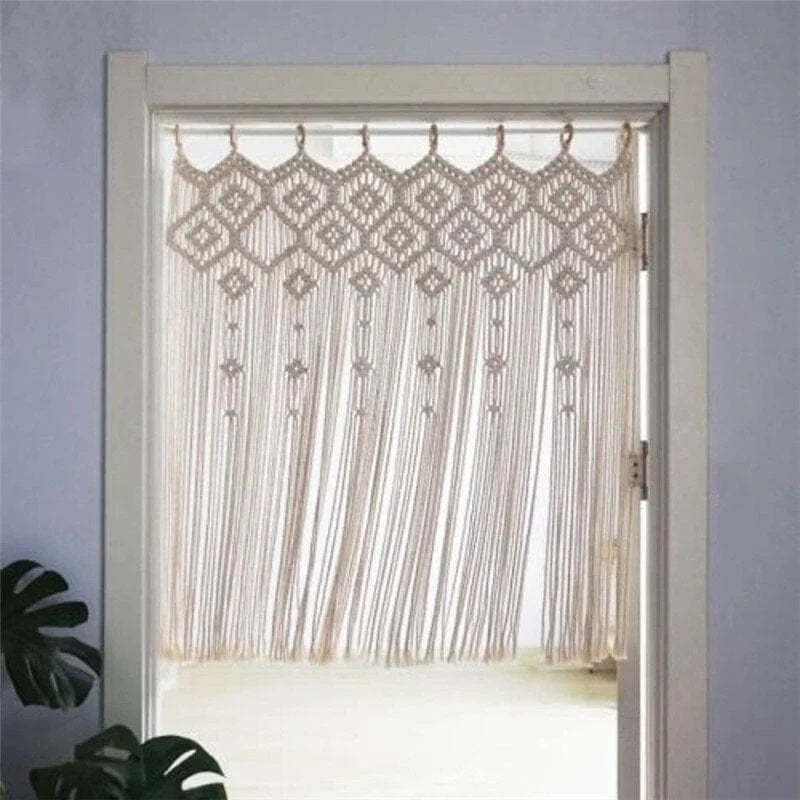 Hangende Macramé Draperie voor Thuisdecoratie Minimalistisch Design 1