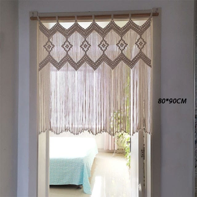 Hangende Macramé Draperie voor Thuisdecoratie Minimalistisch Design 13