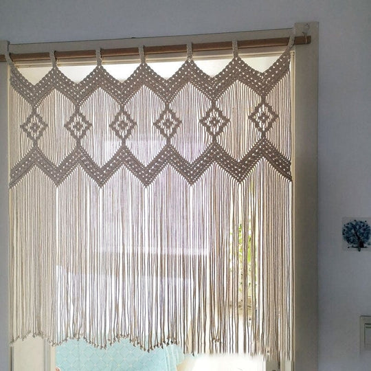 Hangende Macramé Draperie voor Thuisdecoratie Minimalistisch Design 4