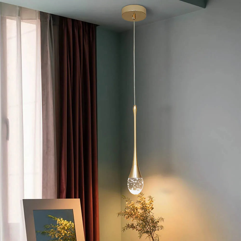 Hanglamp Druppelvormig Glas voor Eettafel en Woonkamer Lamp 0
