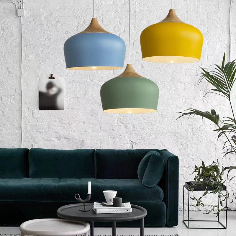 Hanglamp Eettafel Minimalistisch Met Pastel Koepel 5