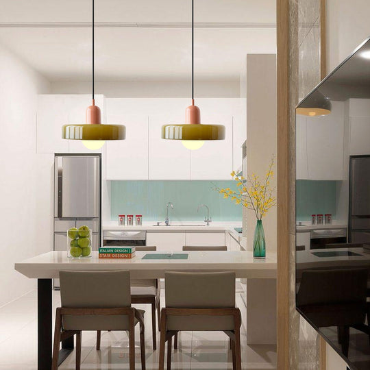 Hanglamp Gekleurd Glas Modern Design 4