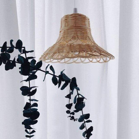 Hanglampenkap Rotan Handgeweven 8
