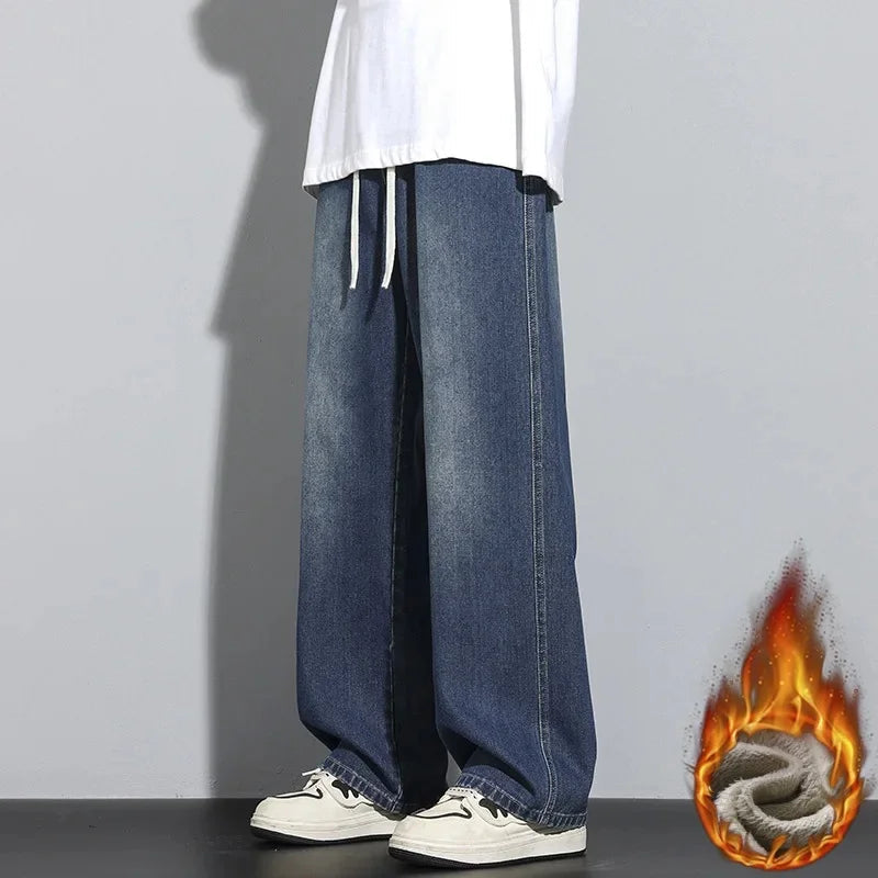 Heren Baggy Jeans Verstelbaar met Moderne Snit 3