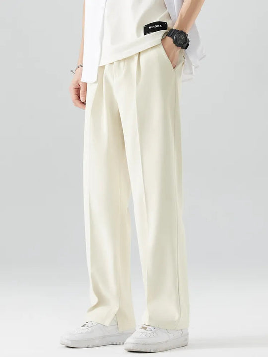 Heren Broek Recht Model Relaxed Fit Ademend Materiaal 1