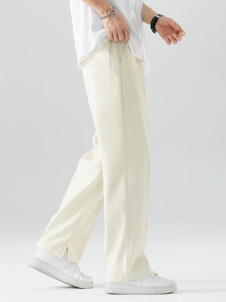Heren Broek Recht Model Relaxed Fit Ademend Materiaal 2