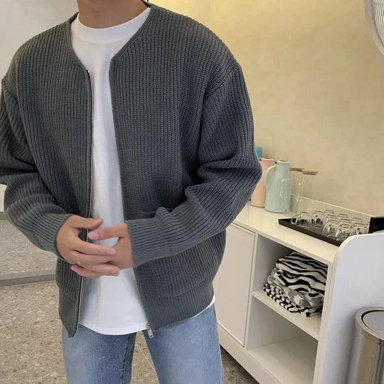 Heren Cardigan Gebreid Trendy Casual Stijl 8