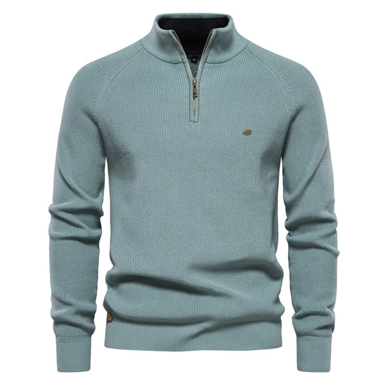Heren Cardigan Zipper Casual Katoen Hoog Col 9