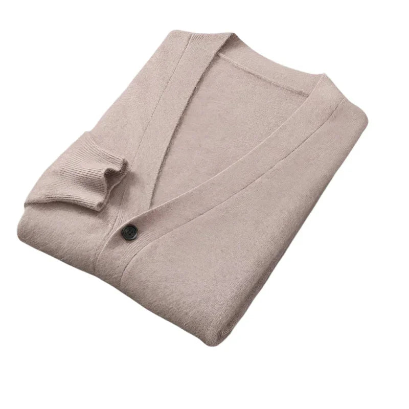 Heren Cardigan van Kasjmier met Knopen 9