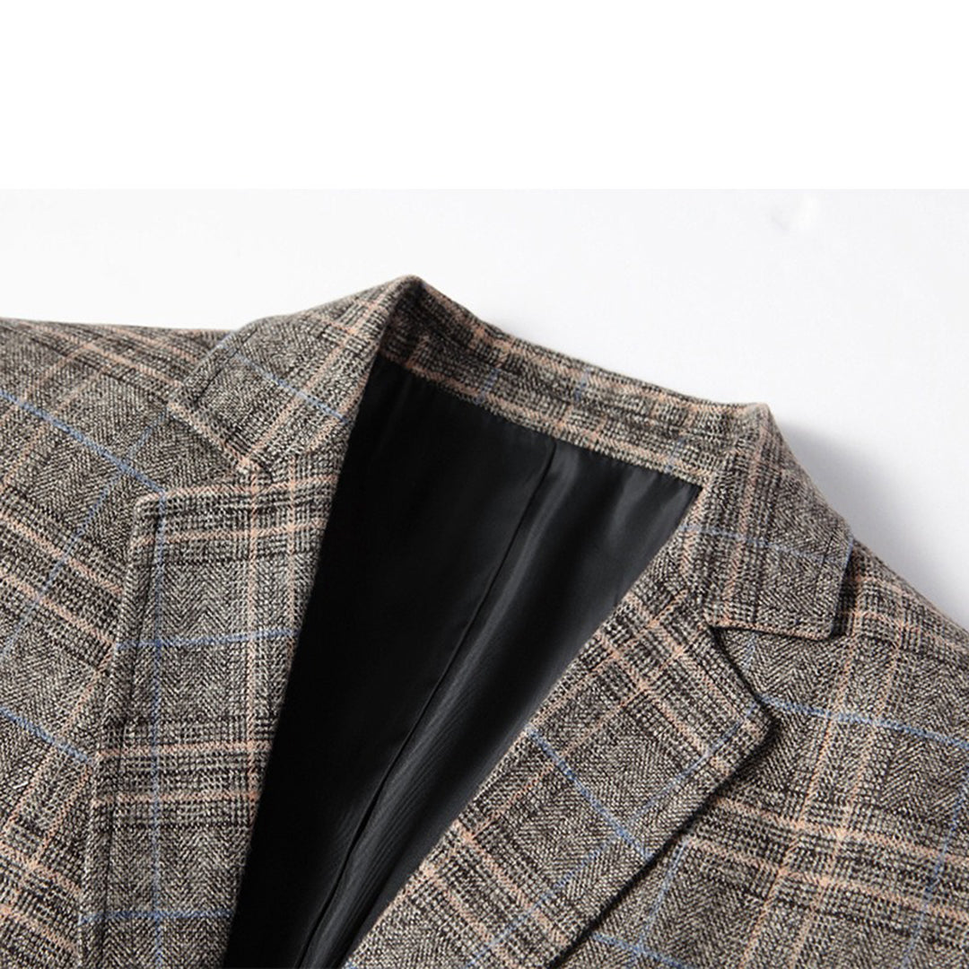 Heren Casual Blazer met Broderie 7