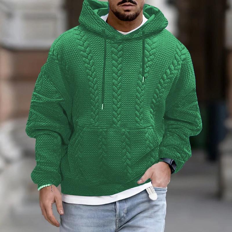 Heren Casual Hoodie met Kangoeroezak en Print 6
