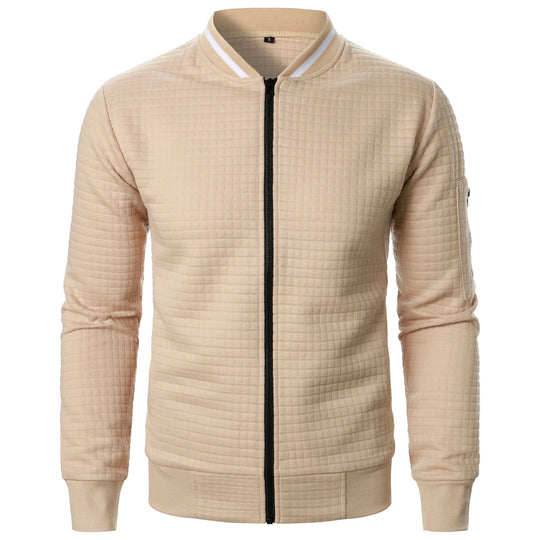 Heren Casual Jack met Staande Kraag en Rits 0