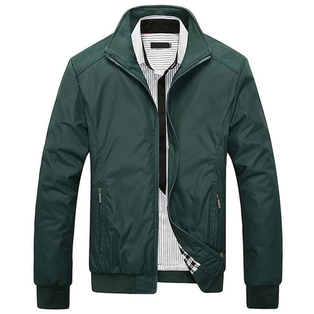 Heren Casual Jacket met Staande Kraag 2