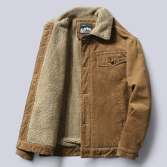 Heren Corduroy Jas met Padded Binnenvoering 1
