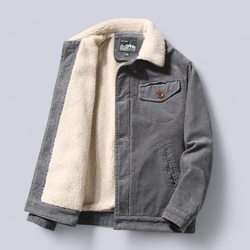Heren Corduroy Jas met Padded Binnenvoering 3