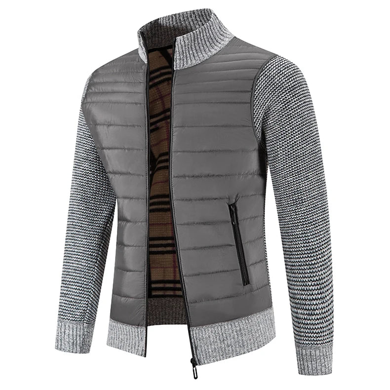 Heren Fleecejacka Kort Modern Design 4