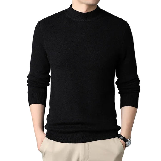 Heren Halvpolo Gebreid Slim-Fit Stijlvol 9