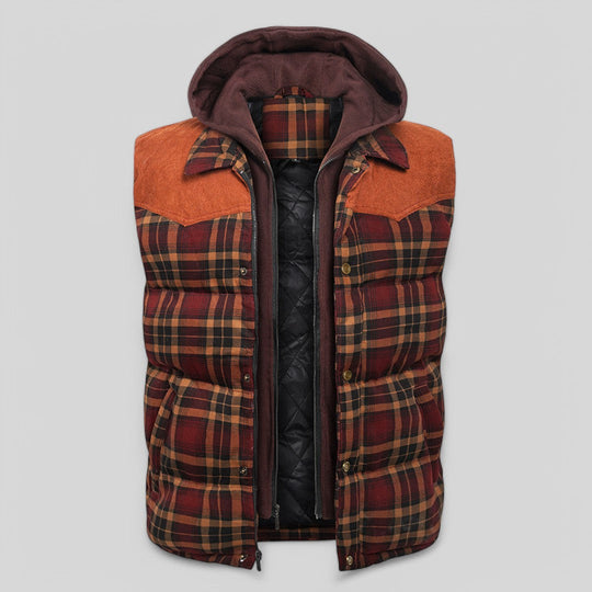 Heren Hooded Vest Voor Avonturen in Katoen en Polyester 2