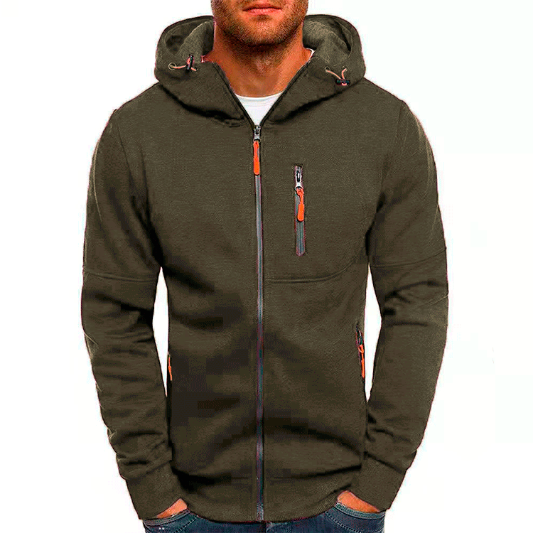 Heren Hoodie Met Cap Fleece Comfortabel Voor Casual Gebruik 8