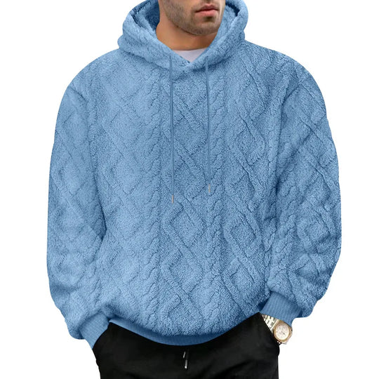 Heren Hoodie Pullover Jacquard Dubbelzijdig Velvet 3